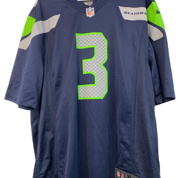 Nike NFL Seahawks Russell Wilson Jersey XL On Field Navy EUC 7717 - Picture 2 of 10